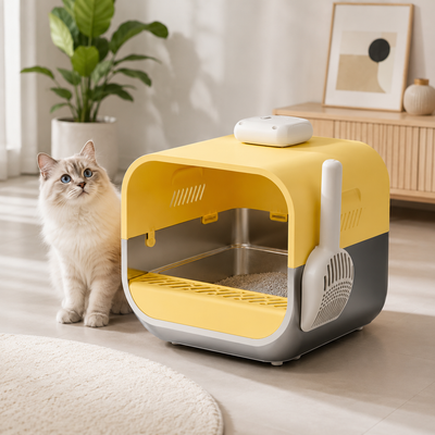 Stainless steel cat litter box