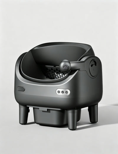 Smart self-cleaning cat litter box