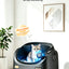 Camera Open Cat Litter Box, App Remote Control Self-Cleaning Litter Box with Gravity Sensor, Microwave Radar & Silver Ion Inner Wall