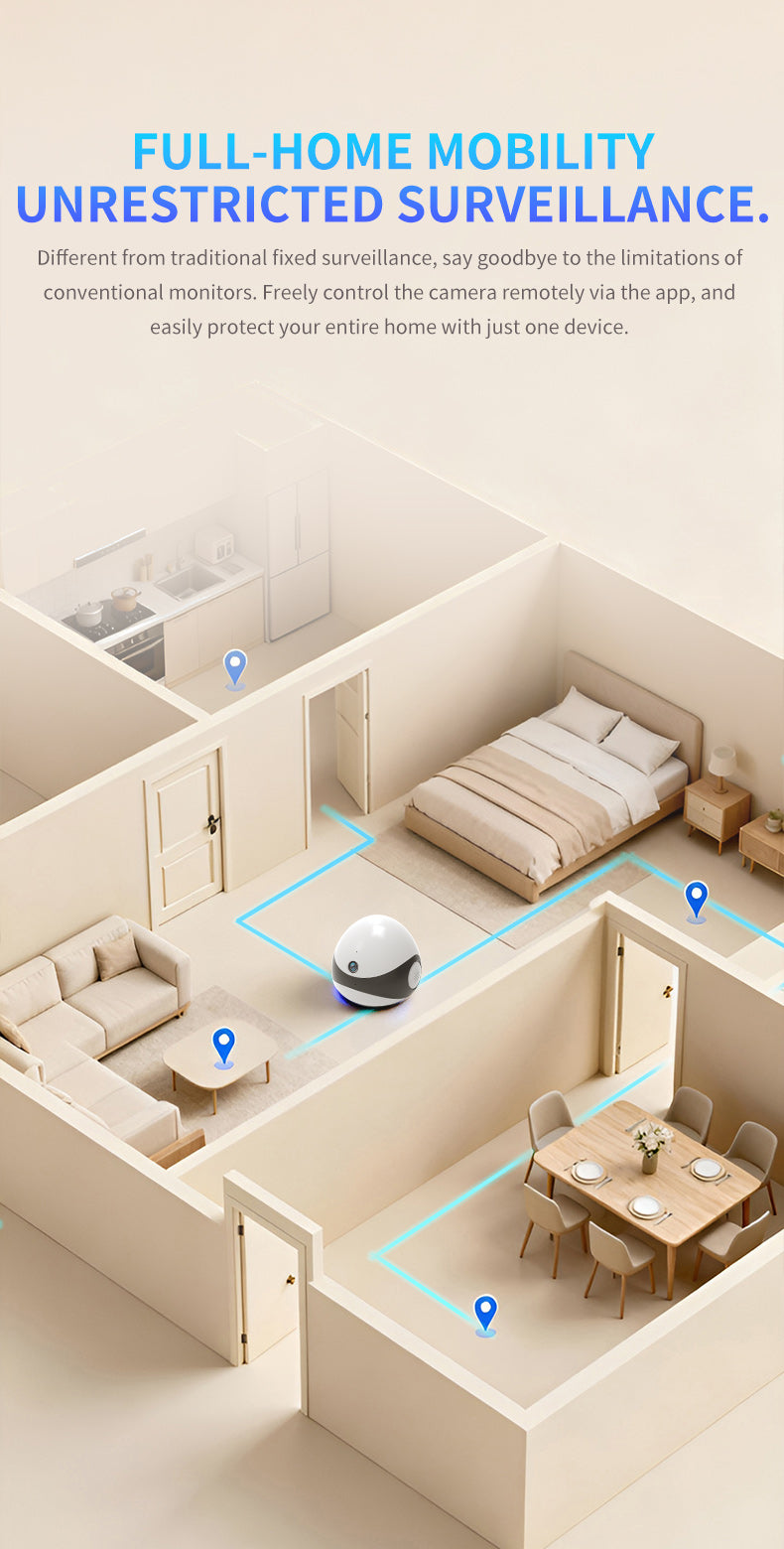 HD Pet Robot with Voice Interaction, Infrared Laser Teaser, Auto Obstacle Avoidance & Self-Recharging
