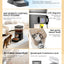 Petstarlet FX-01 Smart Pet Feeder with Interactive Display & Remote Camera — Auto Dispensing, Dual Power, 5L Capacity