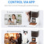 Petstarlet FX-01 Smart Pet Feeder with Interactive Display & Remote Camera — Auto Dispensing, Dual Power, 5L Capacity