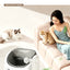 Camera Open Cat Litter Box, App Remote Control Self-Cleaning Litter Box with Gravity Sensor, Microwave Radar & Silver Ion Inner Wall