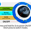 Portable Deep Tissue Vibrating Massage Ball with LED Indicator, Remote Control & 3 Vibration Modes