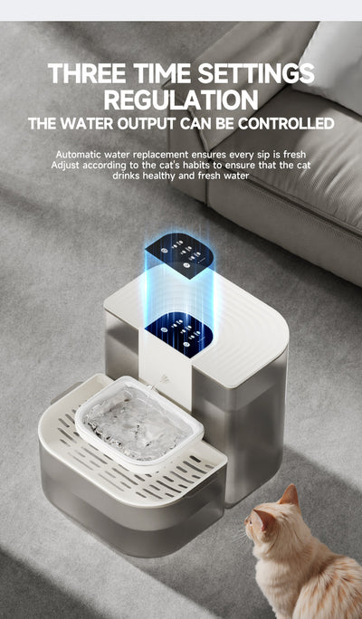 Petstarlet X9 Tipping-Style Pet Water Fountain — No-Filter Design, Constant Temperature Heating & Remote Control, 6.5L Capacity
