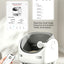 Camera Open Cat Litter Box, App Remote Control Self-Cleaning Litter Box with Gravity Sensor, Microwave Radar & Silver Ion Inner Wall