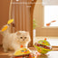 Interactive Cat Wobble Toy – 360° Anti-Fall Rolling Design with Built-in Red Laser, Adjustable Snack Opening & Clear Treat Chamber for Indoor Cats
