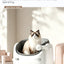 Camera Open Cat Litter Box, App Remote Control Self-Cleaning Litter Box with Gravity Sensor, Microwave Radar & Silver Ion Inner Wall
