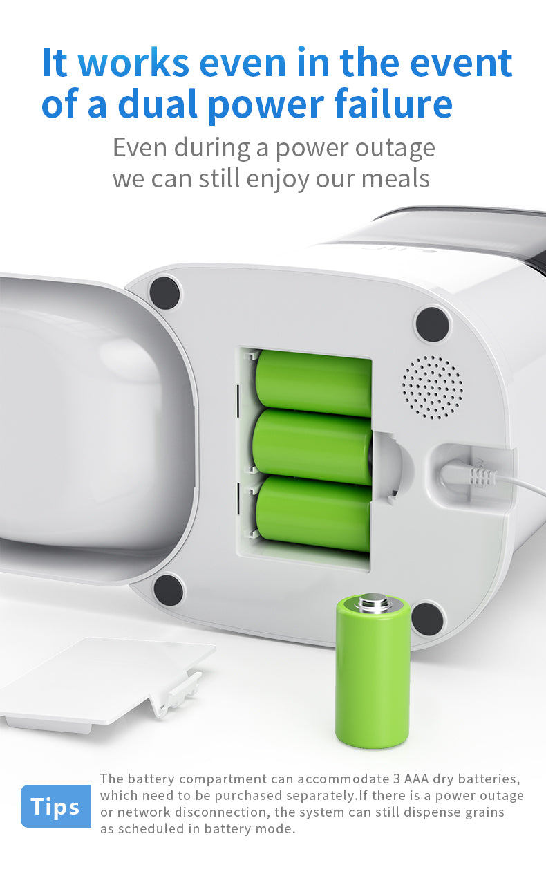 Petstarlet FX-01 Smart Pet Feeder with Interactive Display & Remote Camera — Auto Dispensing, Dual Power, 5L Capacity