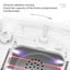 Camera Open Cat Litter Box, App Remote Control Self-Cleaning Litter Box with Gravity Sensor, Microwave Radar & Silver Ion Inner Wall