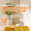 S1 Smart Stainless Steel Litter Box – Semi-Enclosed, Easy-Clean Removable Pan, Splash Guard, Optional Electric Scoop & Deodorizing Spray, Ideal for Smart Cat Homes