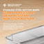 S1 Smart Stainless Steel Litter Box – Semi-Enclosed, Easy-Clean Removable Pan, Splash Guard, Optional Electric Scoop & Deodorizing Spray, Ideal for Smart Cat Homes