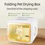 A9 Foldable Pet Dryer Box — 68L Large Capacity with Ozone Sterilization & Cat Stroking Window