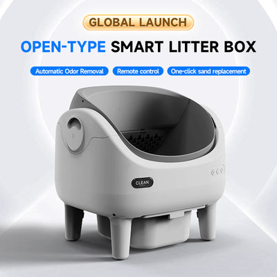 V7 Smart Cat Litter Box – App Remote Control | Auto-Cleaning + Leveling + Litter Change + Odor Control