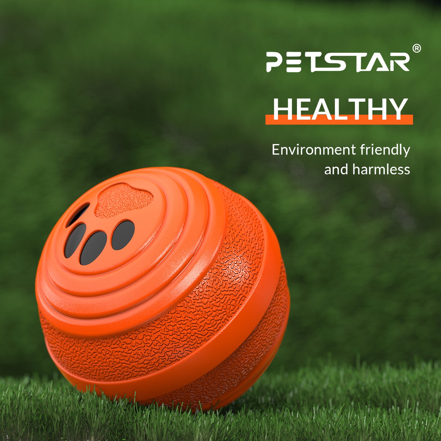 Upgraded Smart Vibration Pet Ball – 3 Intensity Modes, Flashing LED Lights & Remote Control