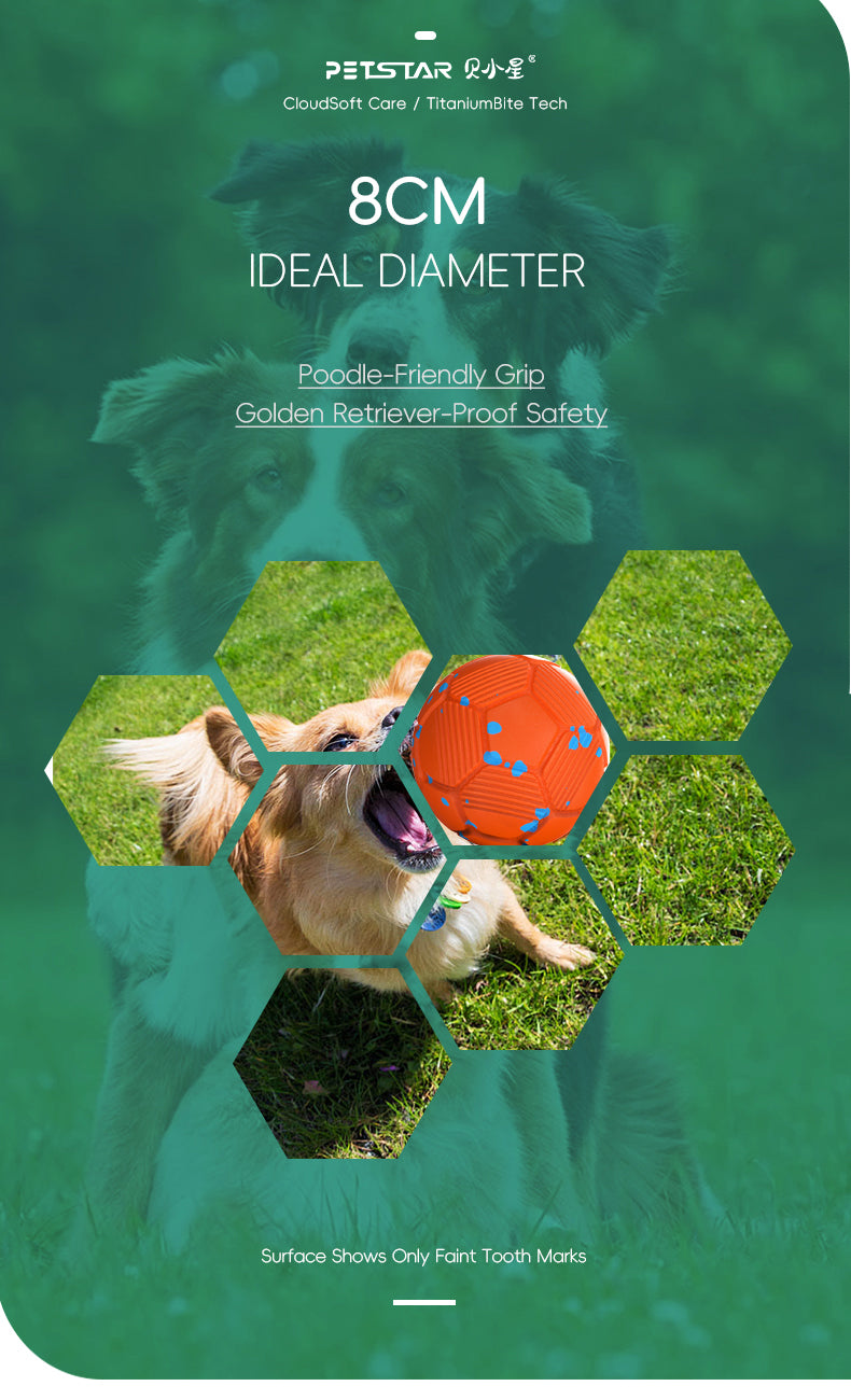 8cm ETPU Foam Pet Ball, High Elastic Bouncy Dog Chew Ball, Wear Resistant Bite Resistant Interactive Toy for Medium Large Dogs