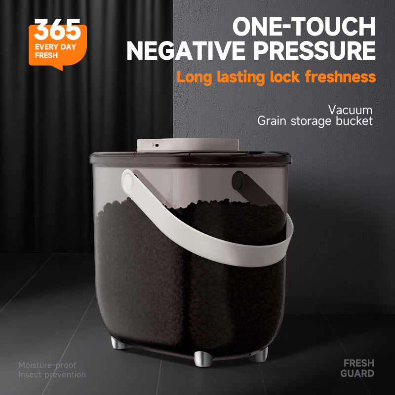 Q5 One-Touch Vacuum Sealing Pet Food Container – Keep Food Fresh Longer with Smart Constant Pressure & Large 10L Storage