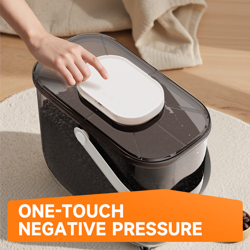 Q5 One-Touch Vacuum Sealing Pet Food Container – Keep Food Fresh Longer with Smart Constant Pressure & Large 10L Storage