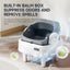 Intelligent tipping bucket cat litter basin - automatic deodorization spray system