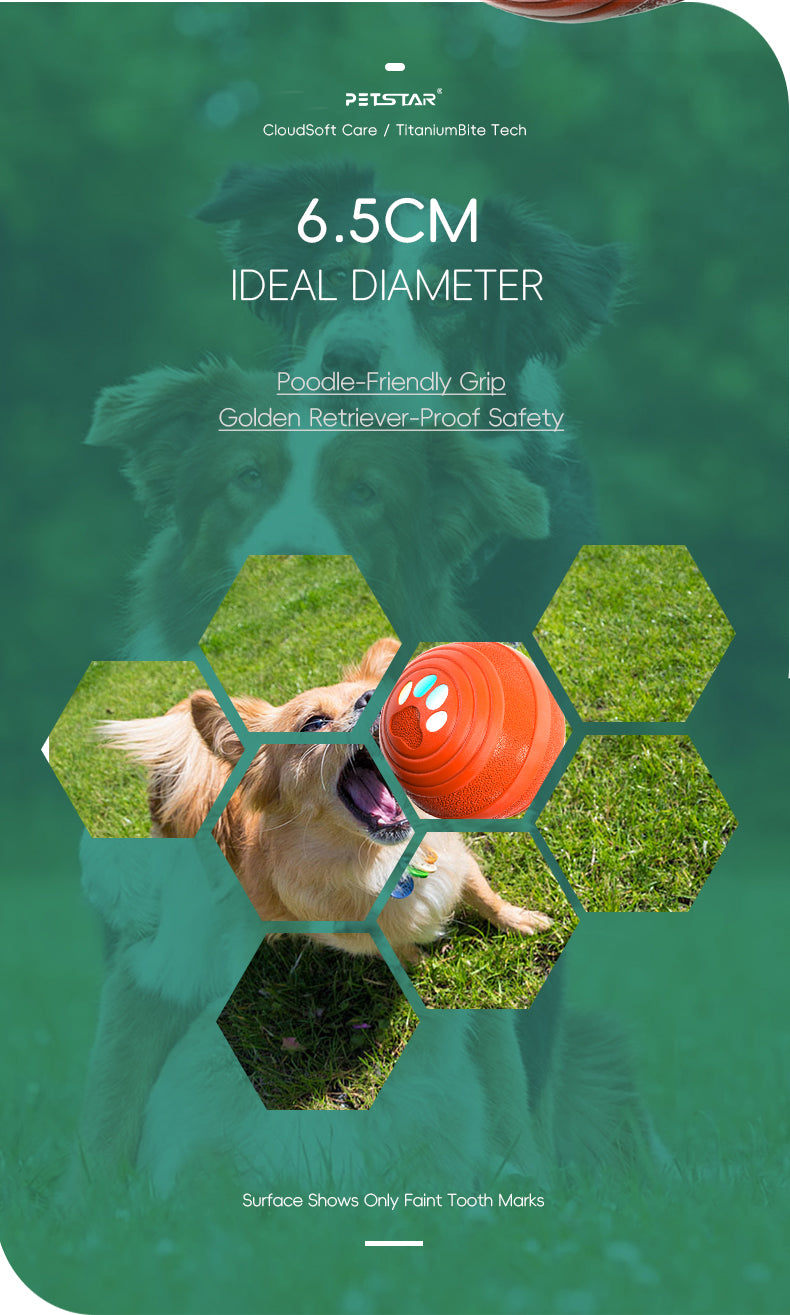 Upgraded Smart Vibration Pet Ball – 3 Intensity Modes, Flashing LED Lights & Remote Control