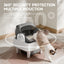 Intelligent tipping bucket cat litter basin - automatic deodorization spray system