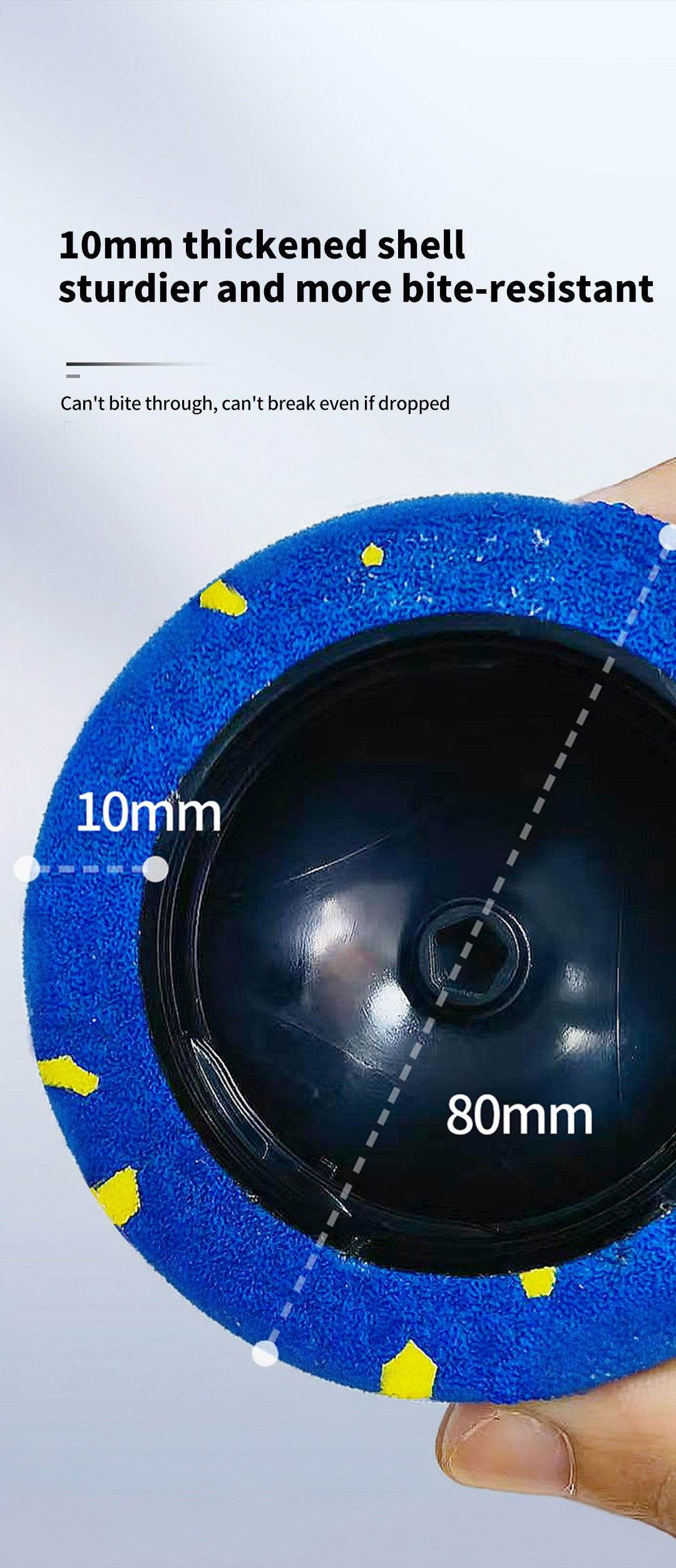 Pet Ball Q11 (5th Gen) – Rechargeable Interactive Toy with Remote Control, Flashing Light & 3 Vibration Modes for Dogs/Cats