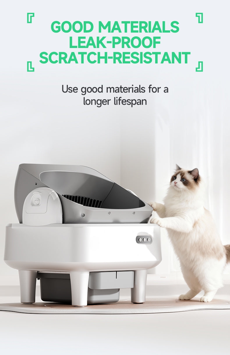Intelligent tipping bucket cat litter basin - automatic deodorization spray system