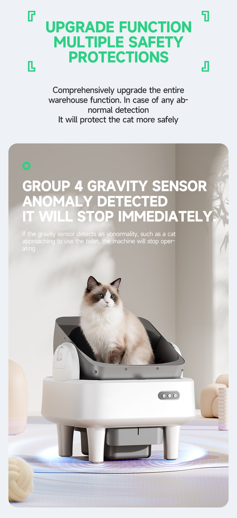 Intelligent tipping bucket cat litter basin - automatic deodorization spray system