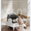 Intelligent tipping bucket cat litter basin - automatic deodorization spray system