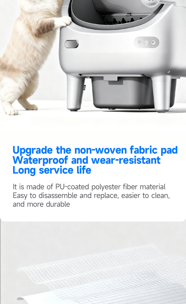Petstarlet V6 Self-Cleaning Litter Box with App Control — Auto Rake, Level, Replace Litter & Spray Deodorizer, Multi-Cat Recognition