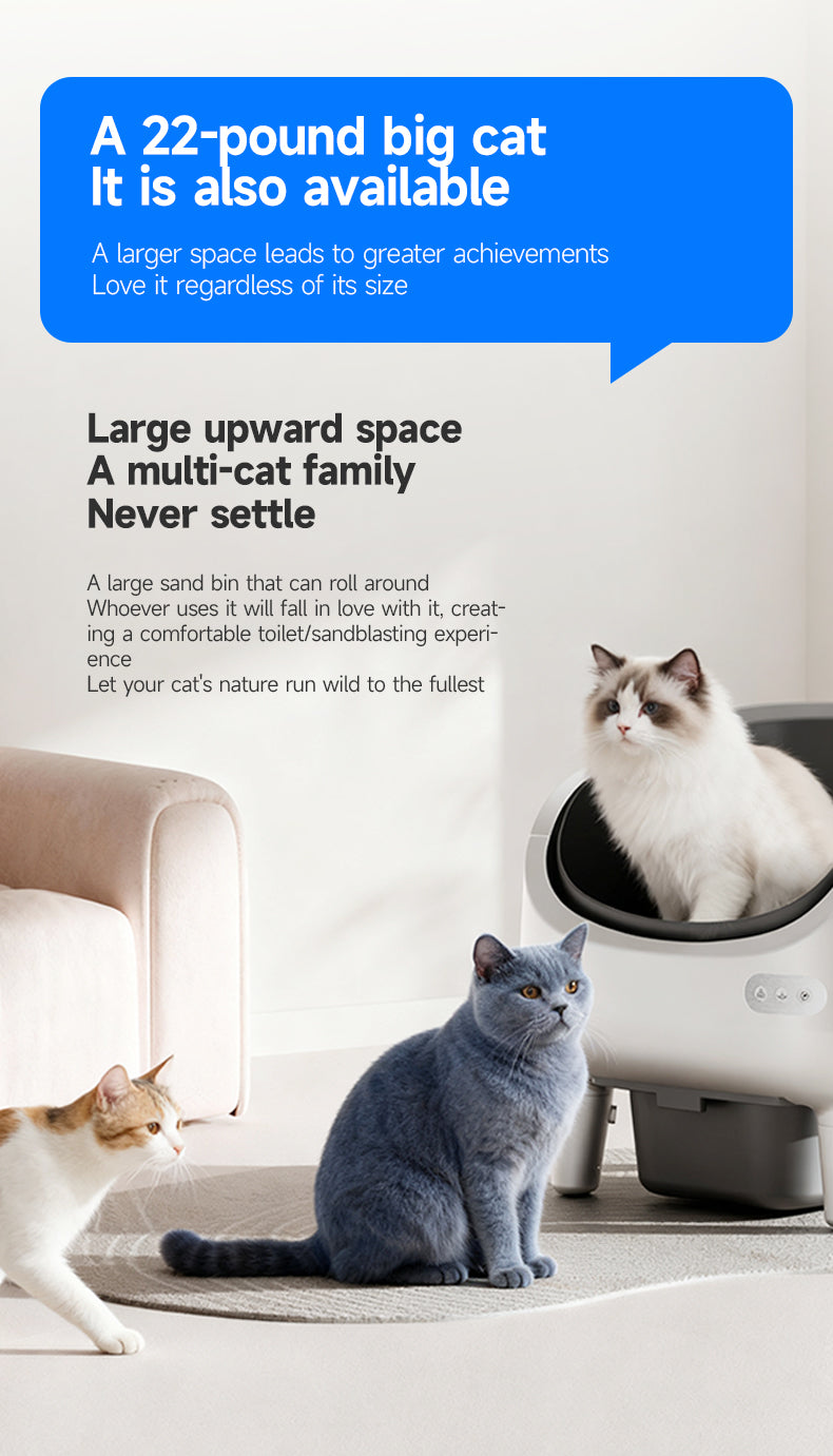 V9Pro Smart Self-Cleaning Litter Box with 360° Rotating Pet Camera & App Control