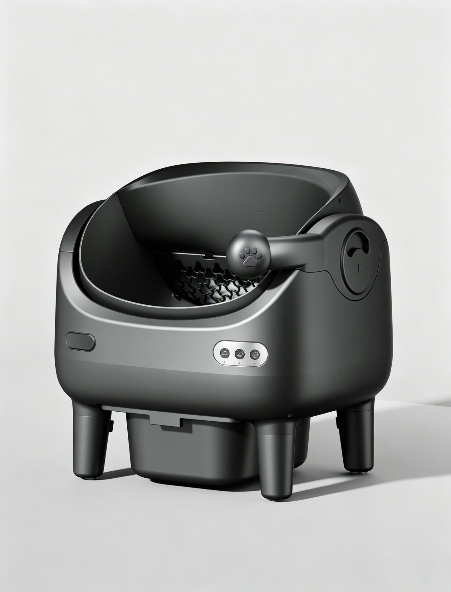 Open-Top Automatic Litter Box with Spray Deodorizer — Remote App Control, Gravity Sensors, Multi-Cat Recognition & Full Bin Alerts