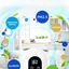 Smart Elliptical Air Purifier & Sterilizer – Ozone & Formaldehyde Removal, APP Control, Quiet Operation, Mosquito Repellent for Home