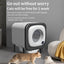 Self Cleaning Cat Litter Box Open-Top Automatic Litter Box for Multiple Cats with Safety Sensors Includes Liner Bags and Litter Mat Grey