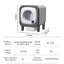 Self Cleaning Cat Litter Box Open-Top Automatic Litter Box for Multiple Cats with Safety Sensors Includes Liner Bags and Litter Mat Grey