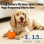 3 Vibration Modes + Flashing LED — Upgraded Smart Puppy Toy Boucing dog ball