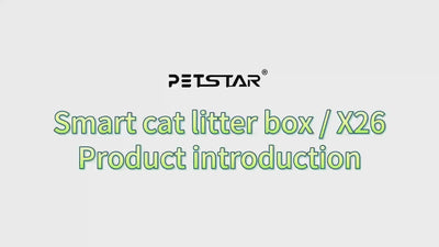 X26 Smart Litter Box – App Remote Control, Silver-Ion Antibacterial, Multi-Cat Recognition with Temp/Humidity Display & One-Click Litter Change
