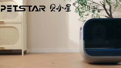 S1 Smart Stainless Steel Litter Box – Semi-Enclosed, Easy-Clean Removable Pan, Splash Guard, Optional Electric Scoop & Deodorizing Spray, Ideal for Smart Cat Homes