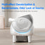 V8 open top Self-Cleaning Litter Box: Auto Rake, One-Click Empty, UV Light & Odor Control