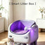 V8 open top Self-Cleaning Litter Box: Auto Rake, One-Click Empty, UV Light & Odor Control