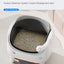 V8 open top Self-Cleaning Litter Box: Auto Rake, One-Click Empty, UV Light & Odor Control