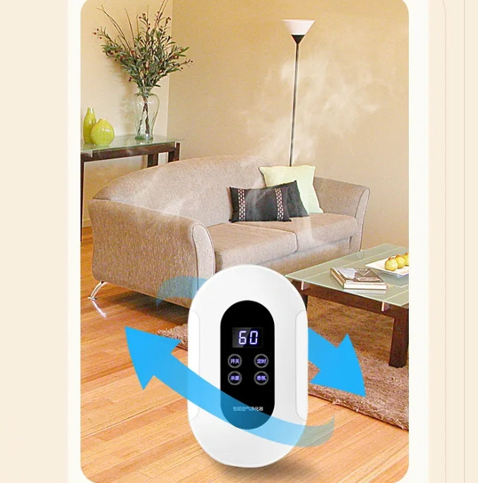 Smart Elliptical Air Purifier & Sterilizer – Ozone & Formaldehyde Removal, APP Control, Quiet Operation, Mosquito Repellent for Home