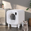 Automatic Self-Cleaning Litter Box – Live Video, Voice Chat, Multi-Cat Sensors & One-Button Sand Change